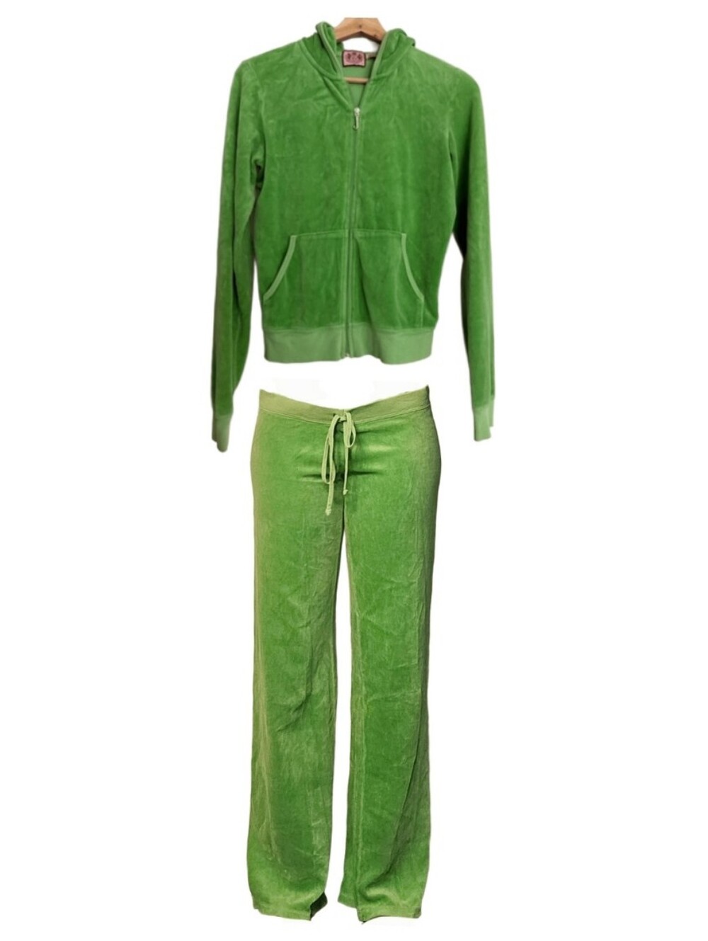 🍏 y2k vintage juicy coutour prep school velour tracksuit set 🍏